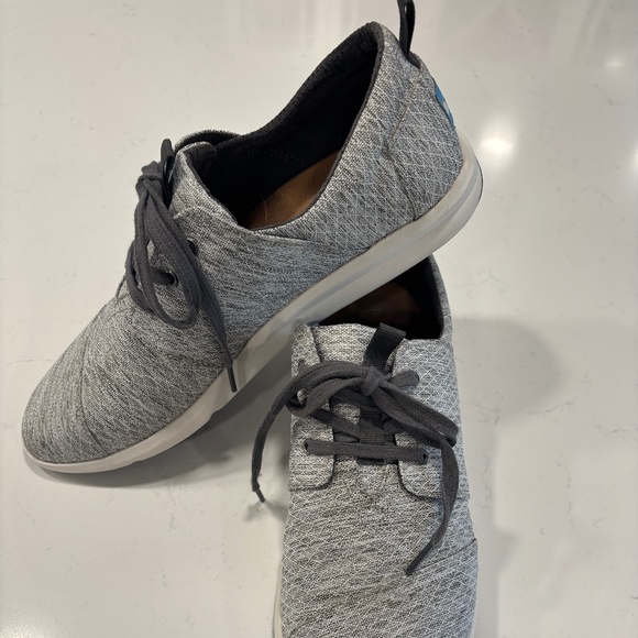 Toms Grey Lace Del Rey Sneakers Size Women's 12 - Picture 2 of 6
